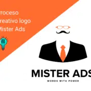 Proceso creativo logotipo Mister Ads